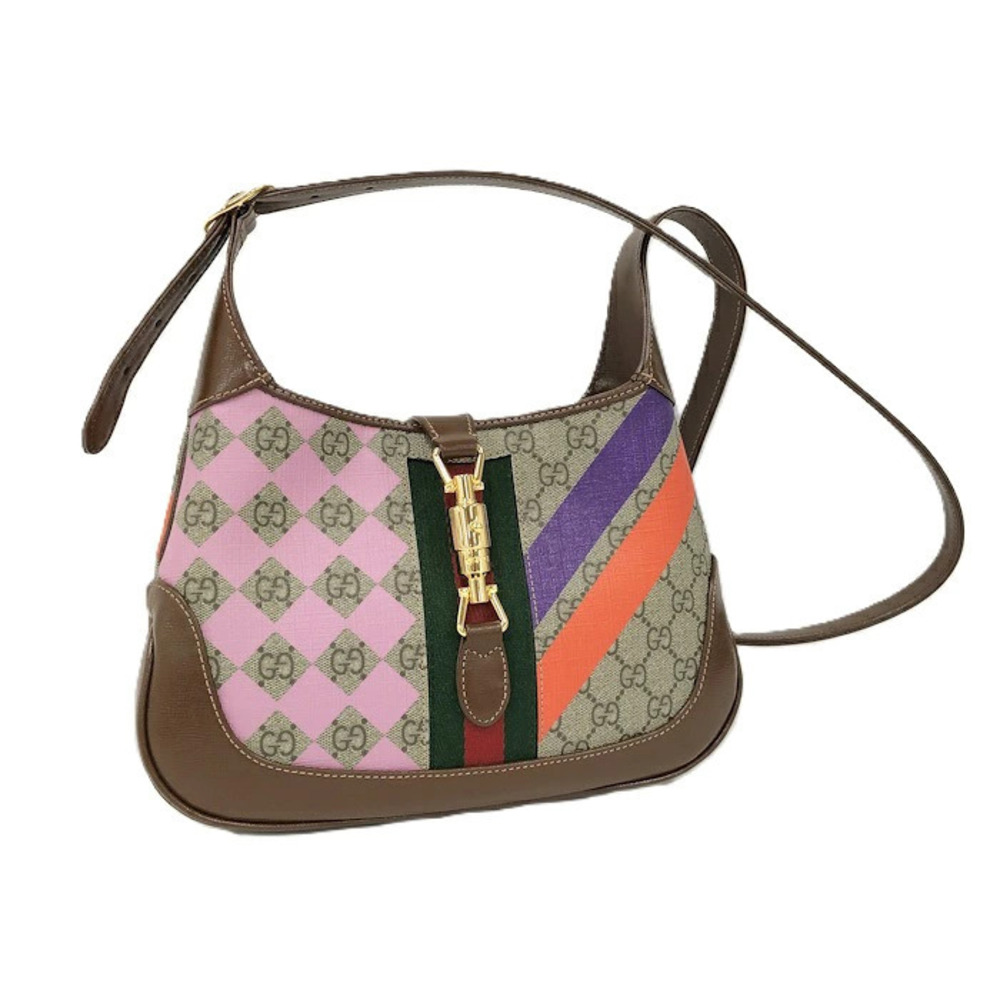 Gucci JACKIE Shoulder Bag GG Supreme Sherry UQHEG